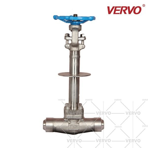 API602 BS6364  Extended Stem Pressure Seal Gate Valve A182 F304L Cryogenic 1 Inch DN25 CL1500 BW